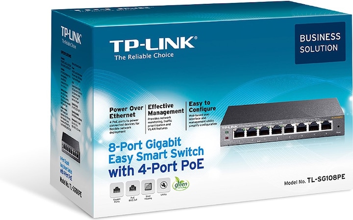 Produktbild TP-Link Tl-Sg108pe (8 Ports)