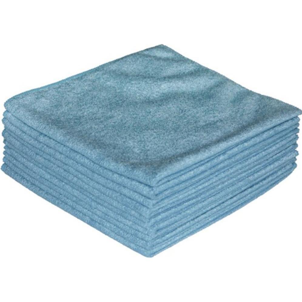 Nordvlies Mikrofasertuch ECONOMY blau L400xB400ca. mm, Reinigungsutensil, Blau