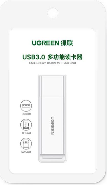 Image du produit Ugreen CM104 Lecteur de cartes mémoire SD/microSD USB 3.0 (noir) (USB 3.0)