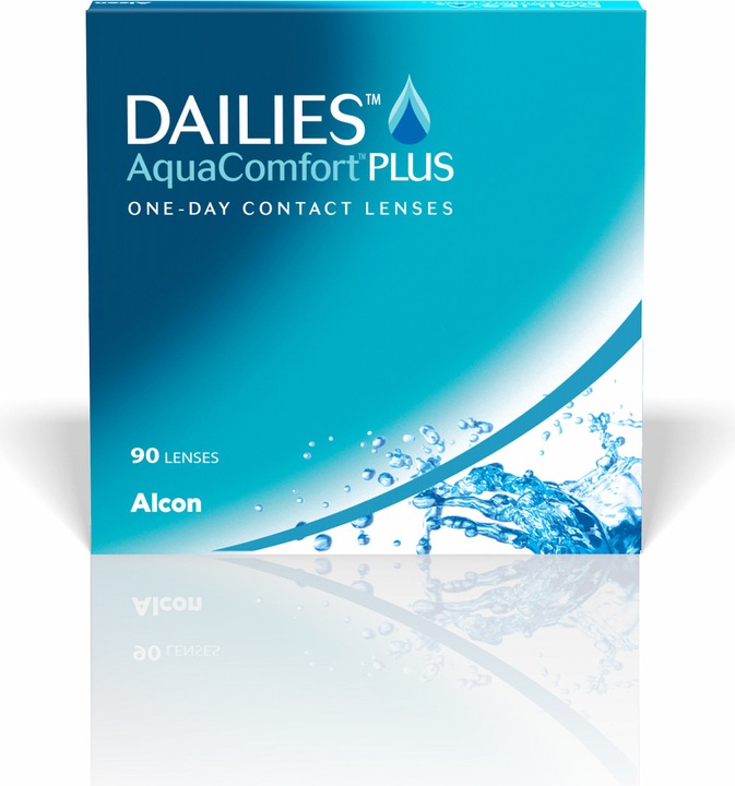 Actual product image Dailies AquaComfort PLUS, spherical (90 Piece, Daily lens, Spherical)