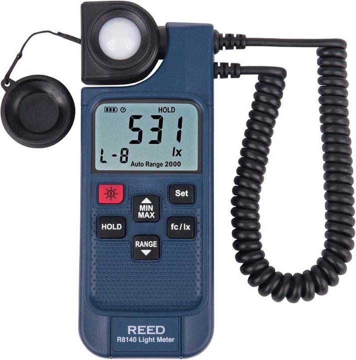 Actual product image Reed Instruments REED R8140 LED Luxmeter with removable measuring probe