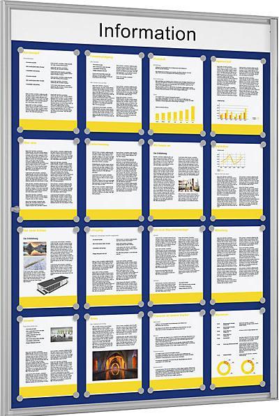 Image du produit Schaar-Design Vitrine simple BASIC (Tableau noir, 134 x 98.50 cm)