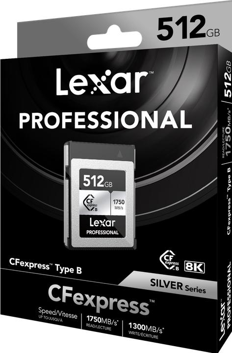 Actual product image Lexar Pro Silver Series (512 GB, CFexpress type B)
