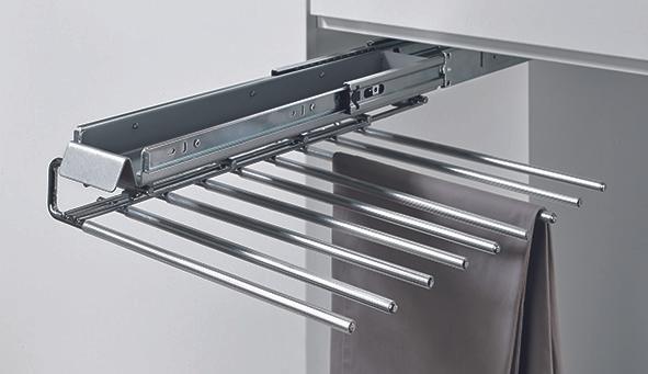 Actual product image Hettich Extendable trouser holder with Silent System