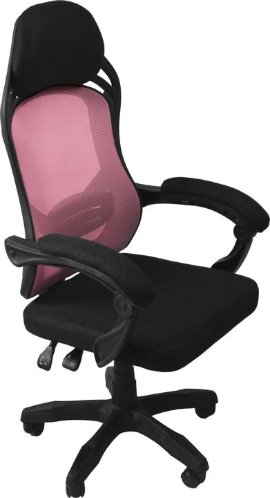 Produktbild Topeshop Drehstuhl Oscar Schwarz Rosa Bürostuhl