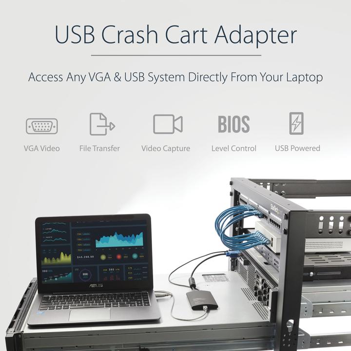 Produktbild StarTech Kvm USB Crash Cart W File Xfer
