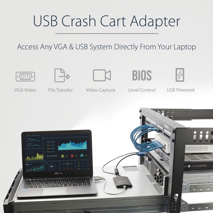 Produktbild StarTech Kvm USB Crash Cart W File Xfer
