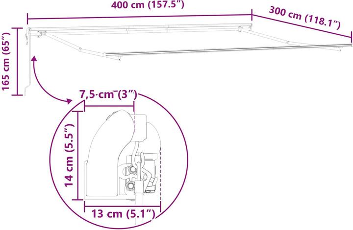 Produktbild vidaXL Sonnenschirm (3 m)