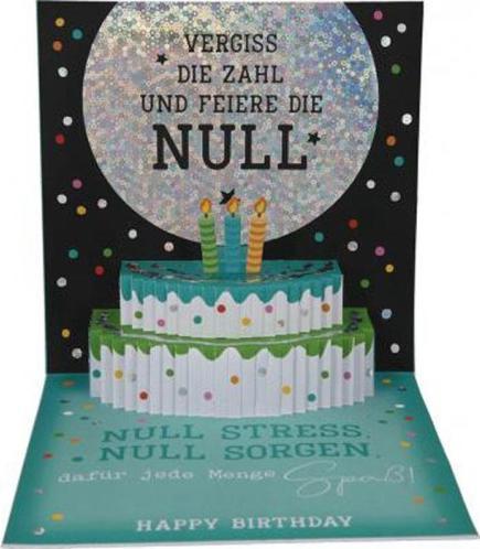 Actual product image Magni Depesche 0011694-014 Pop-up greetings card for a round birthday, folding card with music, lights (1 pcs.)