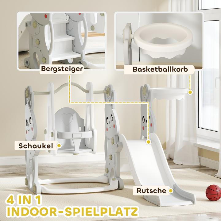 Produktbild Aiyaplay Kinderschaukel & Kinderrutsche Set Kunststoff Grau