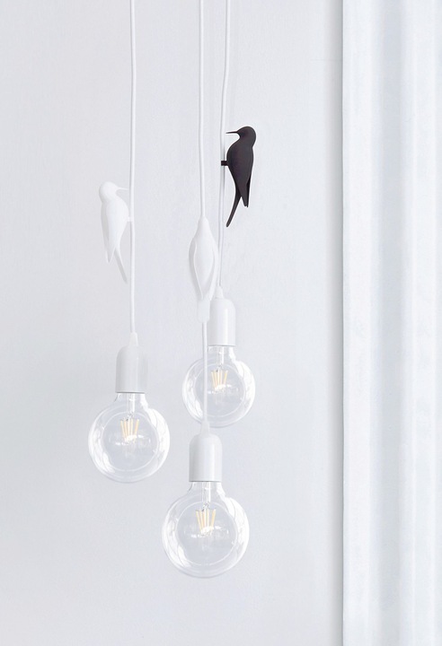 Image du produit Studio Macura Deko Letilo oiseau pour câble de lampe, noir