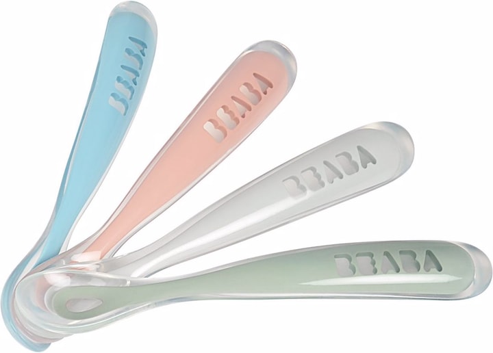 Actual product image Beaba 4 rainbow spoon set 1st age level