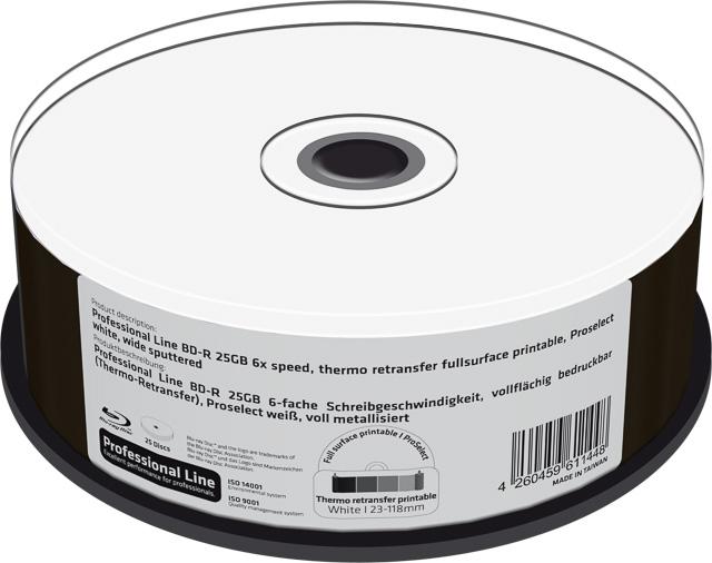 Actual product image MediaRange BD-R 6x full printable cake box (25 x)