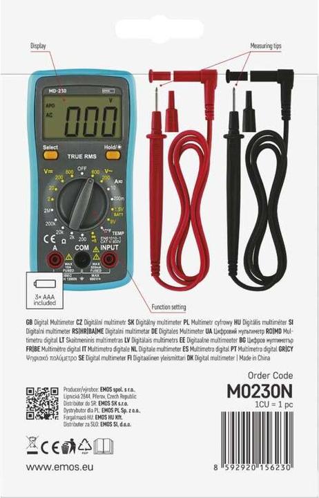 Produktbild Emos Multimeter MD-230 (Hand-Multimeter)