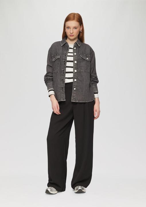 Produktbild S.Oliver T-Shirt Schmales Ringelshirt mit Rundhalsausschnitt (L)