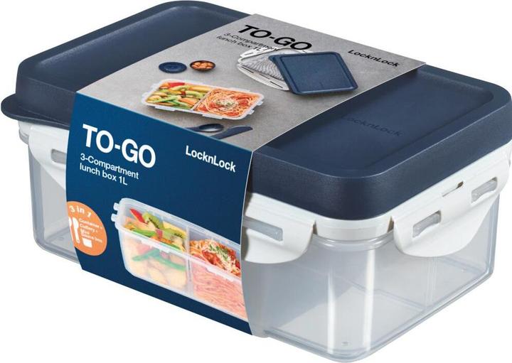 Image du produit Lock & Lock Lunchbox ToGo 1 l avec couverts et insert