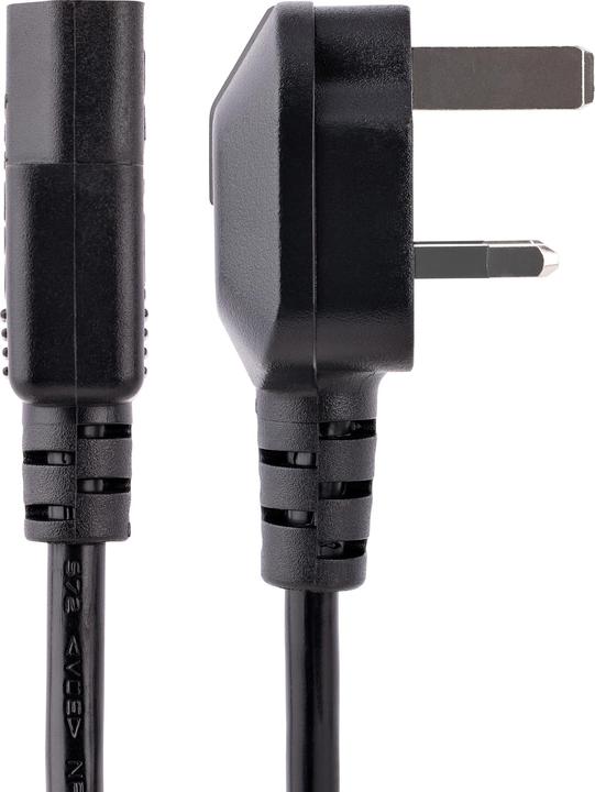 Actual product image StarTech Cold device plug power cable 3m - C13 to BS 1363 mains connection cable (3 m, BS 1363)