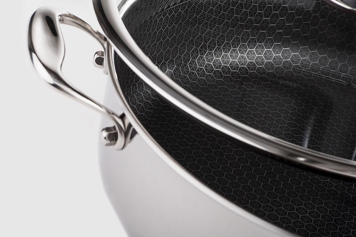 Image du produit HEN Poêle en acier inoxydable 32cm mGD (Acier inoxydable, 32 x 16 cm)