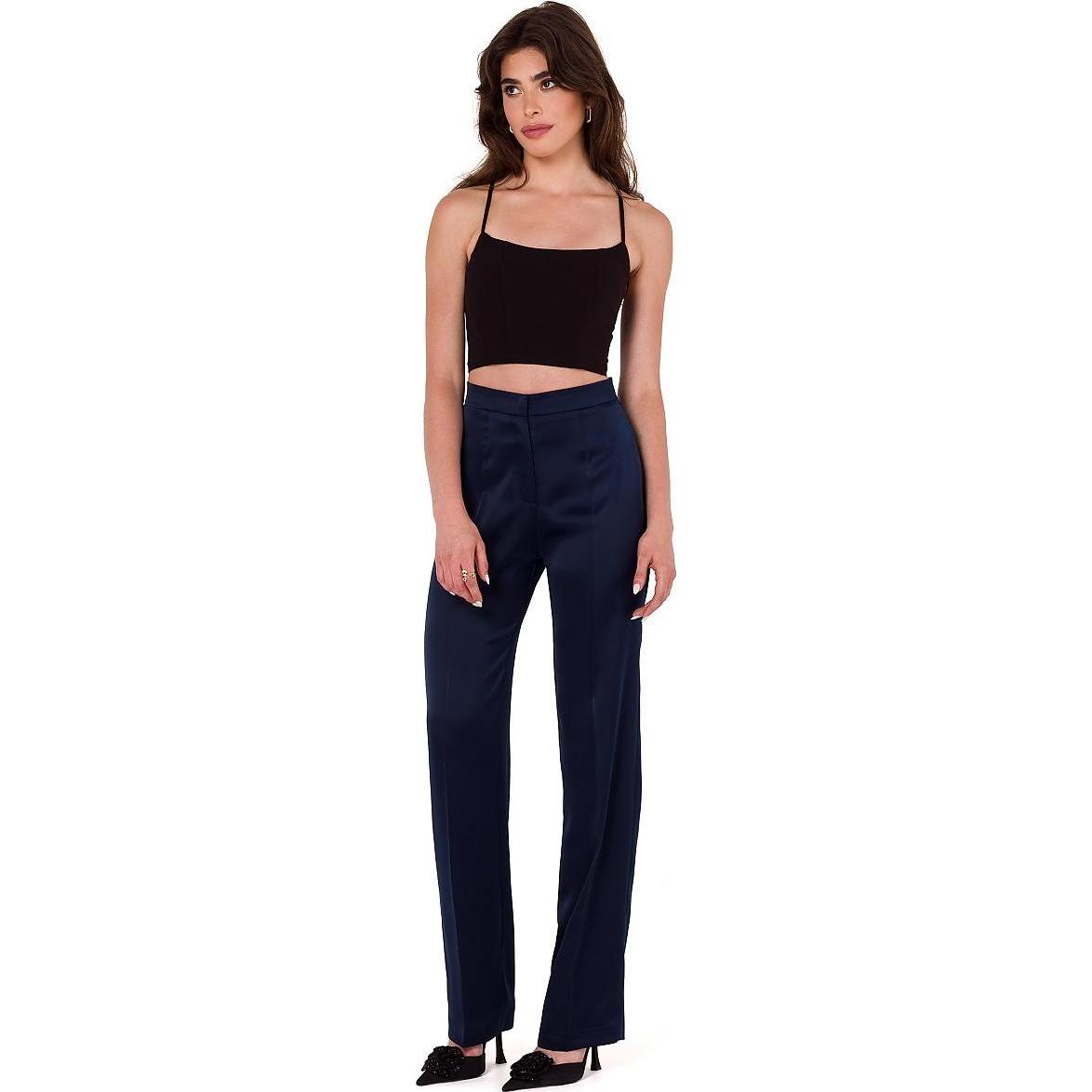 Makover, Damen, Hosen, Damen Hose, Blau, (XL)