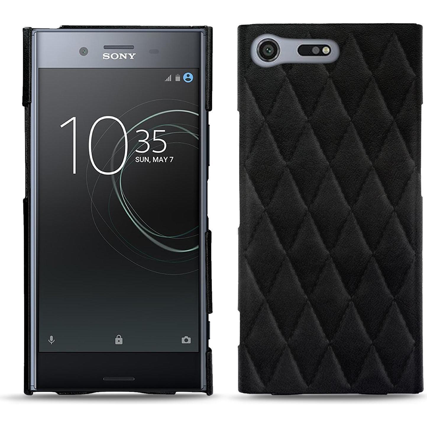 Noreve Lederschutzhülle (Sony Xperia XZ Premium), Smartphone Hülle, Schwarz