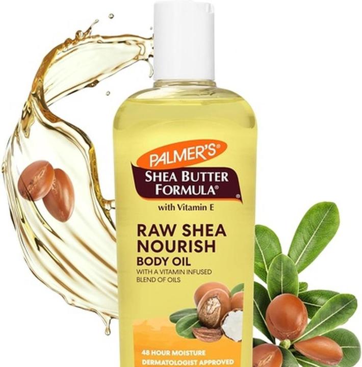 Produktbild Palmer's Shea Formula Raw Shea Body Oil with Vitamin E Deep Body Moisturizer 8.5oz (Körperöl, 85 ml)