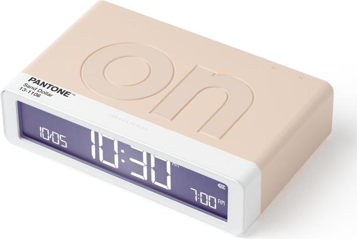 Actual product image Lexon Digitalwecker Flip Classic Pantone Sand Dollar