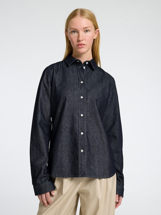 Immagine prodotto Selected Femme Camicia in denim a maniche lunghe aderente al corpo (40)