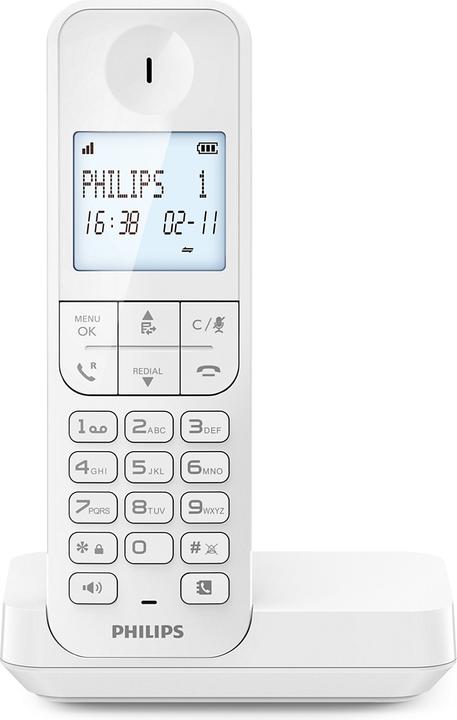 Actual product image Philips Wireless phone D2701W White