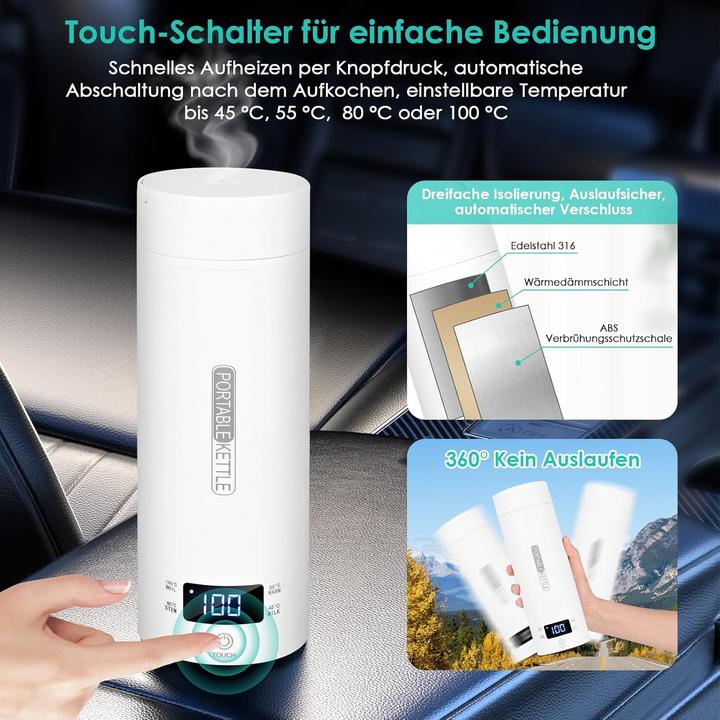 Produktbild Dreamhigh Reisewasserkocher für Auto (0.50 l)