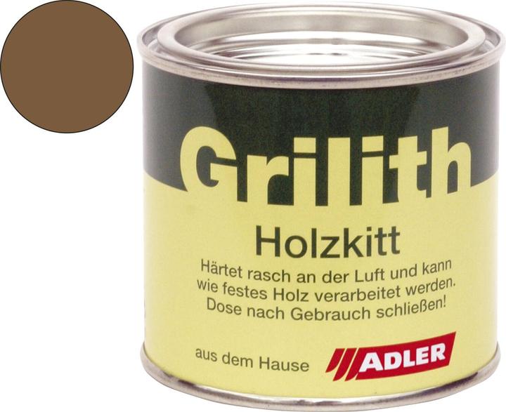 Produktbild Adler Grilith Holzkitt Füllmasse Holz Spachtelmasse (knetbar) Nuss dunkel 200 ml Dose