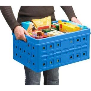 Thumbnail - 2x Sunware, Aufbewahrungsbox, Square Klappbox, Inhalt 32 oder 46 Liter, 30 kg Tragkraft, für Lebensmittel (46 l)