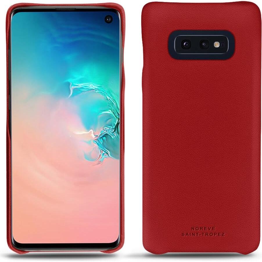 Noreve Lederschutzhülle (Samsung Galaxy S10e), Smartphone Hülle, Rot