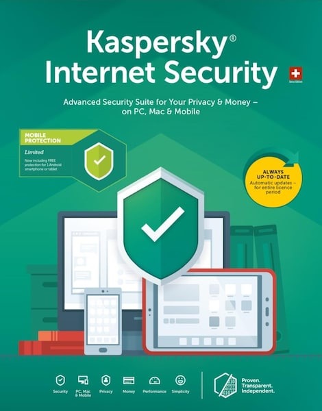 Produktbild Kaspersky Internet Security (3 User, 12 Monate)