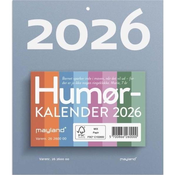 Mayland-Burde Afrivningskalender Humr 2026 (26260000)