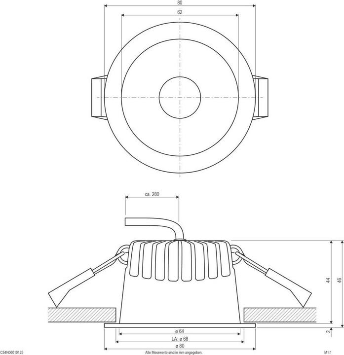 Produktbild EVN-Lichttechnik LED-Downlight (531 lm)