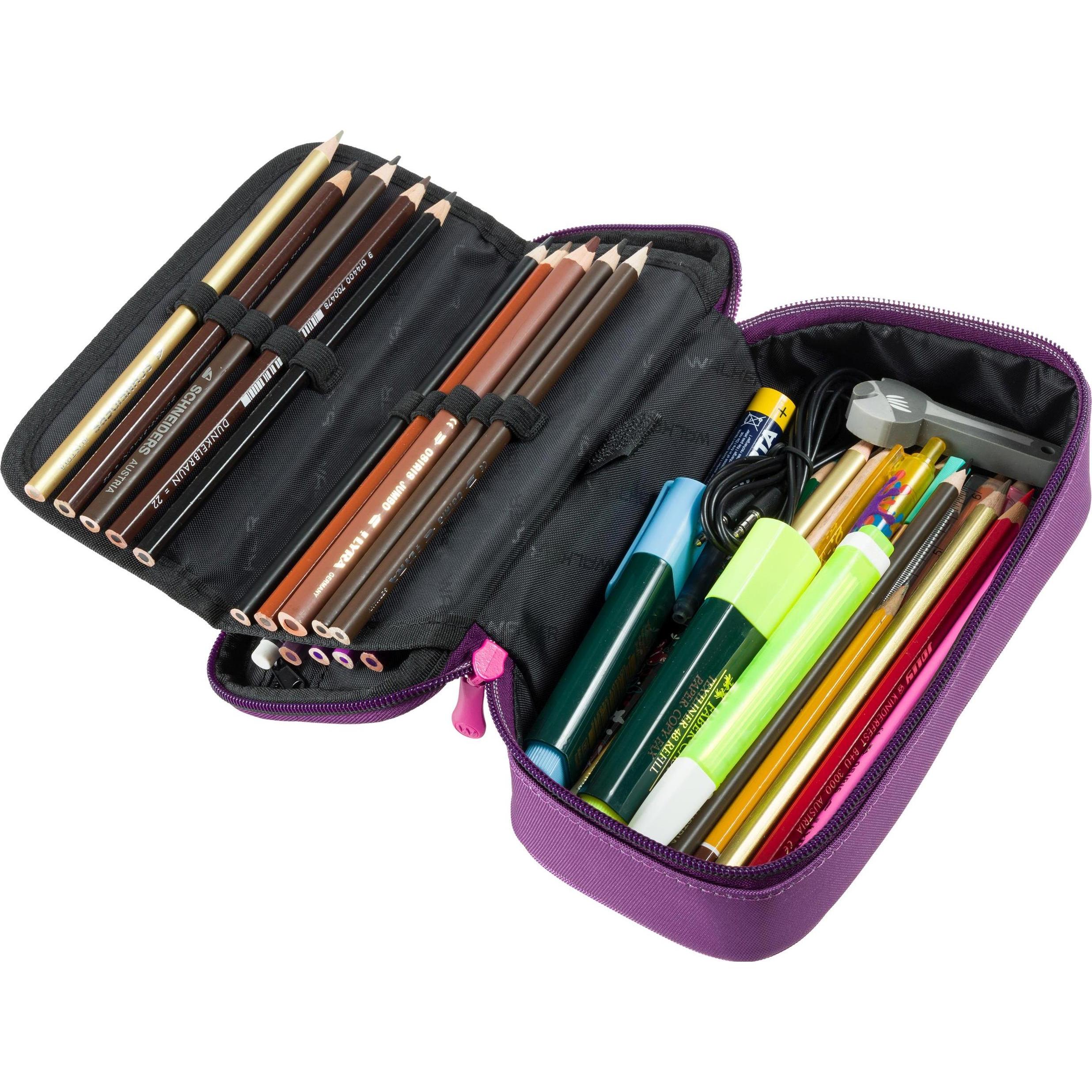 Thumbnail - Walker, Etui, Etui Pencil Box 21 x 10 x 6 cm, Uni Plum