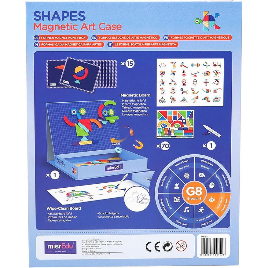 mierEdu, Magnet, Magnetic Art Case - Shapes - (ME152) (70 x)