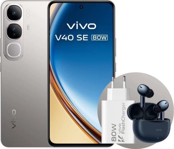 Produktbild Vivo V40 SE 80W (256 GB, Titanium Silver, 6.67", Hybrid Dual SIM, 5G)