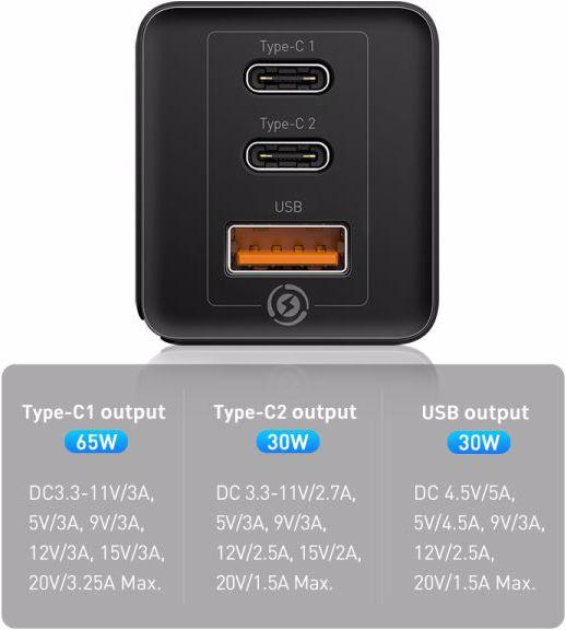 Produktbild Baseus GaN Mini Quick Travel Charger (65 W)