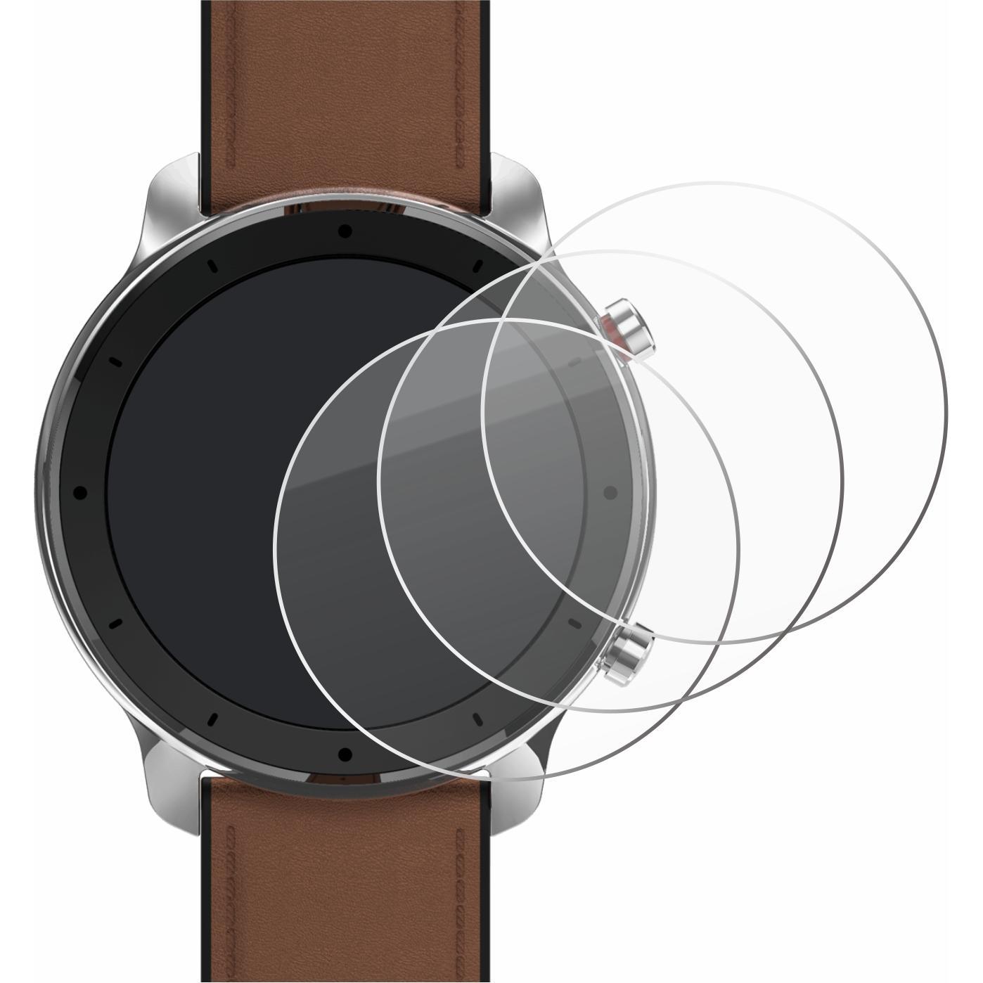 Thumbnail - Savvies Panzerglas Hartglas Displayschutz, Smartwatch Schutzfolie, Transparent