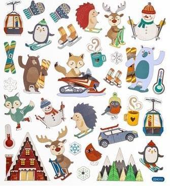 Produktbild DP Craft Wintersportaufkleber 32 Stk (32 Sticker)