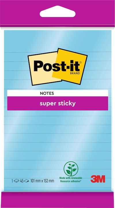 Image du produit Post-it Super Sticky (102 x 152 mm)