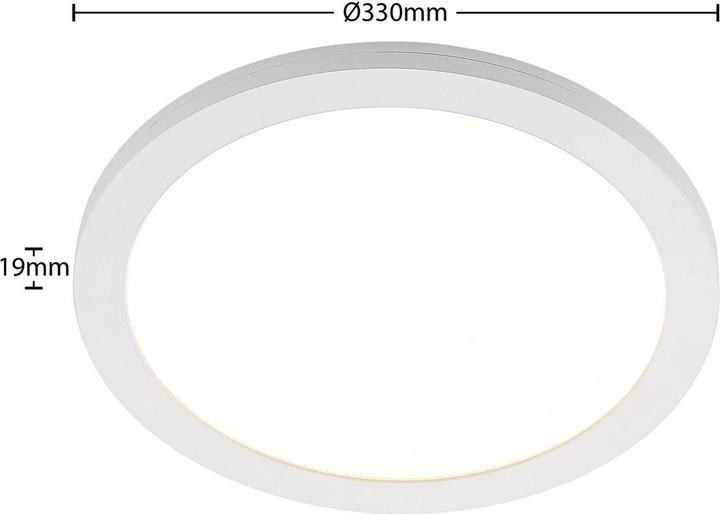 Actual product image Prios Aureka LED ceiling lamp, sensor, 33 cm (2700 lm)