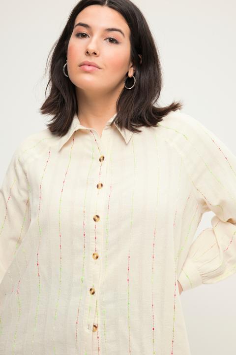 Produktbild Studio Untold Bluse, oversized, Color-Noppen, Hemdkragen, Langarm (46, 48)
