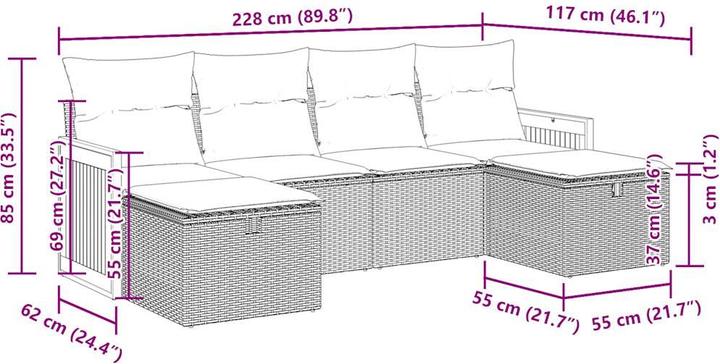 Produktbild vidaXL Harlow