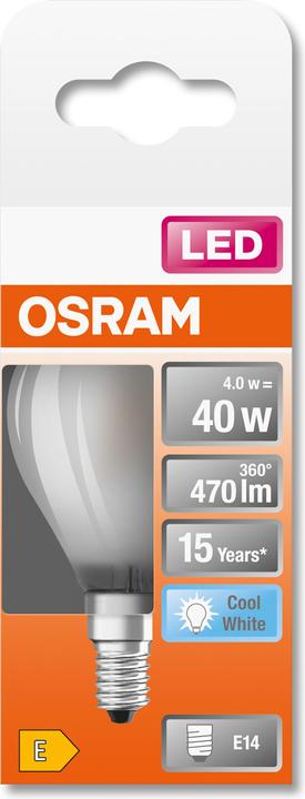 Actual product image Osram Star Classic P (E14, 4 W, 470 lm, 1 x, E)