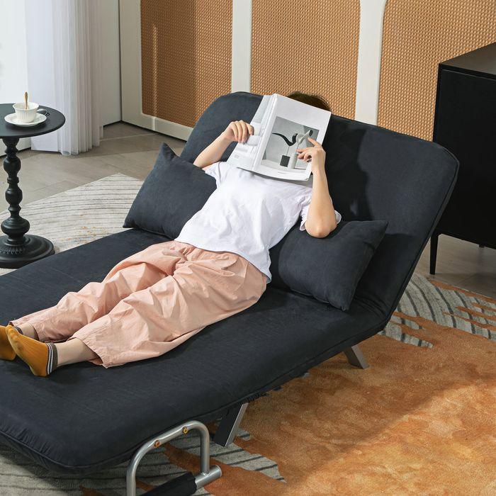 Immagine prodotto Swisshandel24 2-Sitzer Sofa mit Schlaffunktion, Schlafsofa mit Verstellbarer Rückenlehne (2 posti)