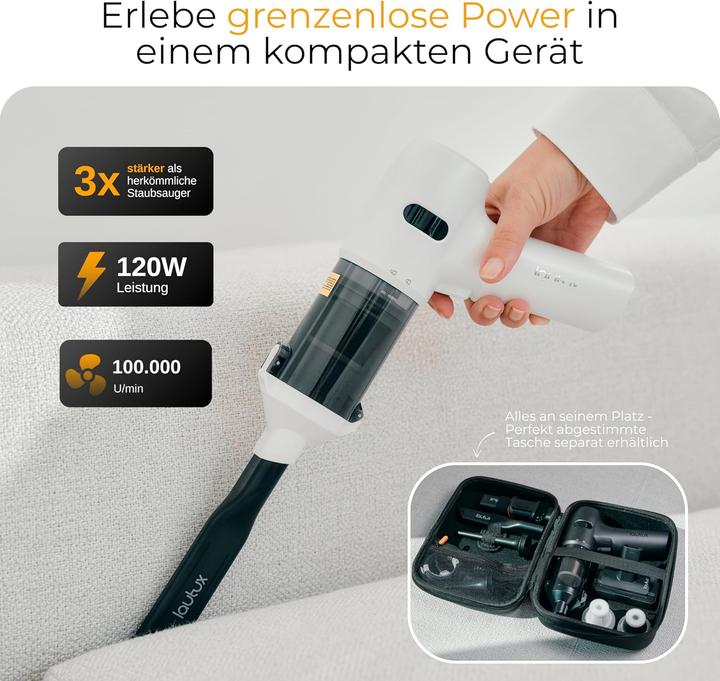 Produktbild Lautux Handstaubsauger Turbotastic Pro 2 mit HEPA-Filter, 4-in-1 Düsen