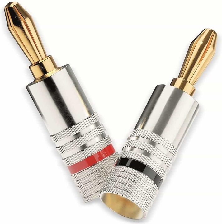Actual product image Delock PureLink sonero banana plug - screwable - set of 4