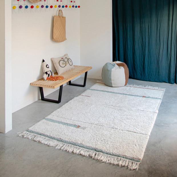 Actual product image Lorena Canals Rug Lanes Vintage Blue - XS (90 x 130 cm)